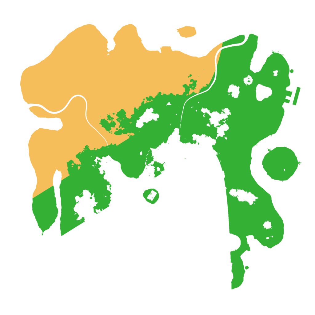 Biome Rust Map: Procedural Map, Size: 3500, Seed: 1643934352