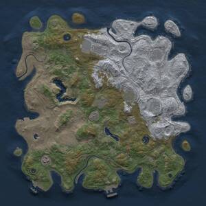 Thumbnail Rust Map: Procedural Map, Size: 4250, Seed: 701839857, 15 Monuments