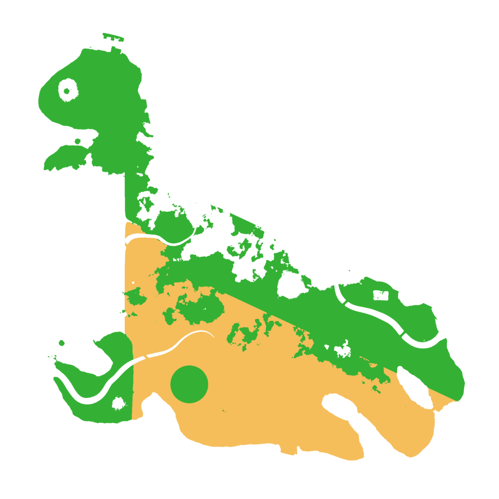 Biome Rust Map: Procedural Map, Size: 3500, Seed: 91425237