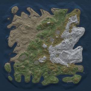 Thumbnail Rust Map: Procedural Map, Size: 4500, Seed: 573859219, 17 Monuments