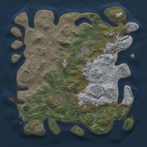 Thumbnail Rust Map: Procedural Map, Size: 4250, Seed: 998027, 16 Monuments