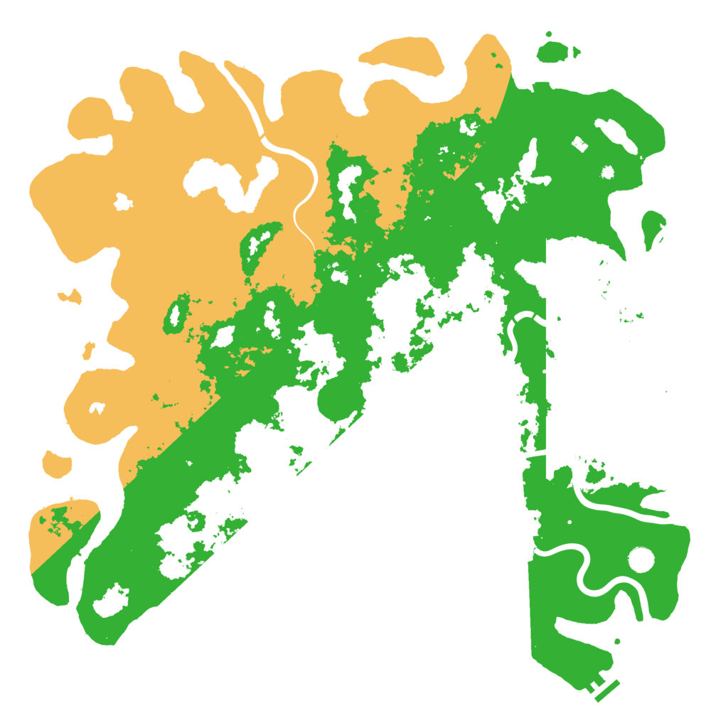 Biome Rust Map: Procedural Map, Size: 5000, Seed: 49592