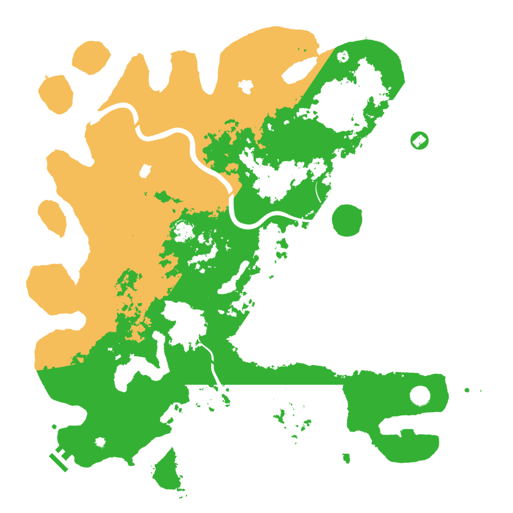 Biome Rust Map: Procedural Map, Size: 4500, Seed: 560408790