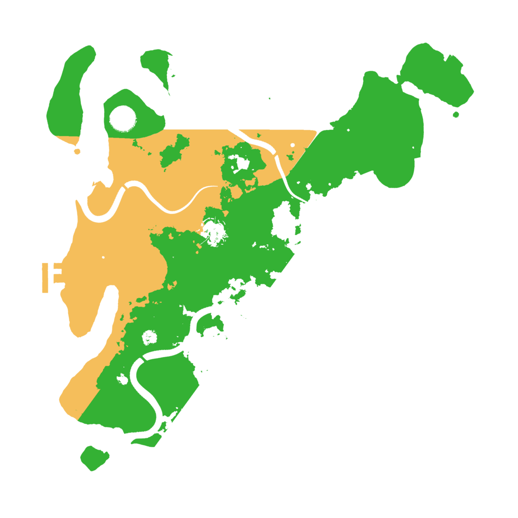 Biome Rust Map: Procedural Map, Size: 3500, Seed: 23234