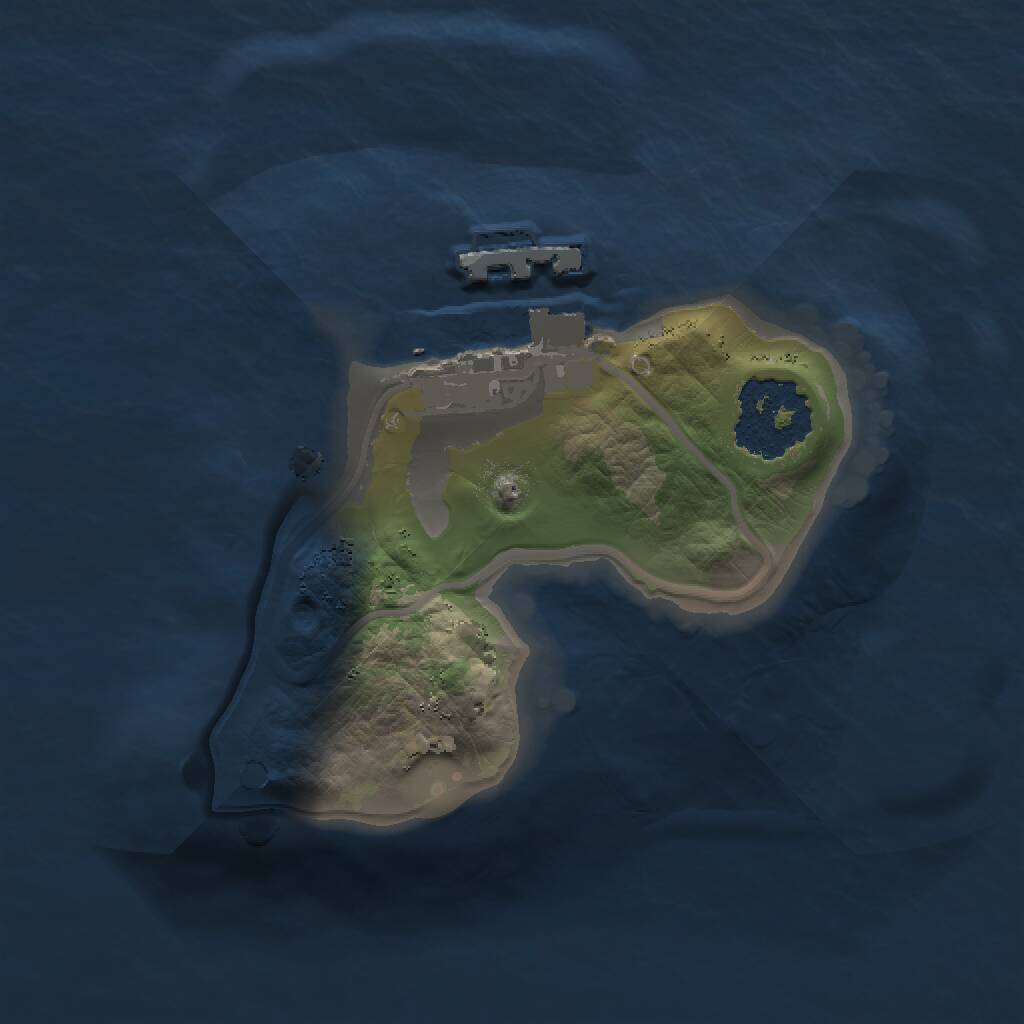 Rust Map: Procedural Map, Size: 1300, Seed: 6740, 2 Monuments