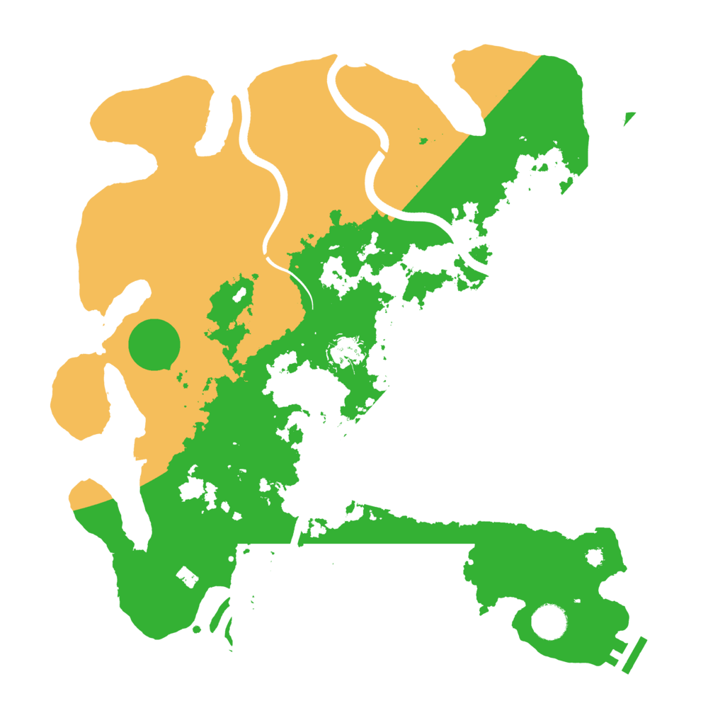 Biome Rust Map: Procedural Map, Size: 3700, Seed: 324991905