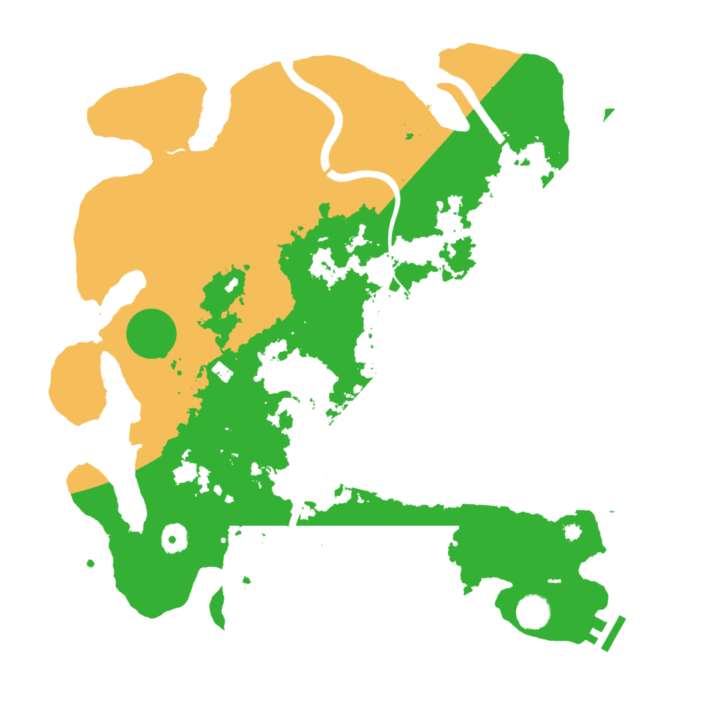 Biome Rust Map: Procedural Map, Size: 3700, Seed: 324991905