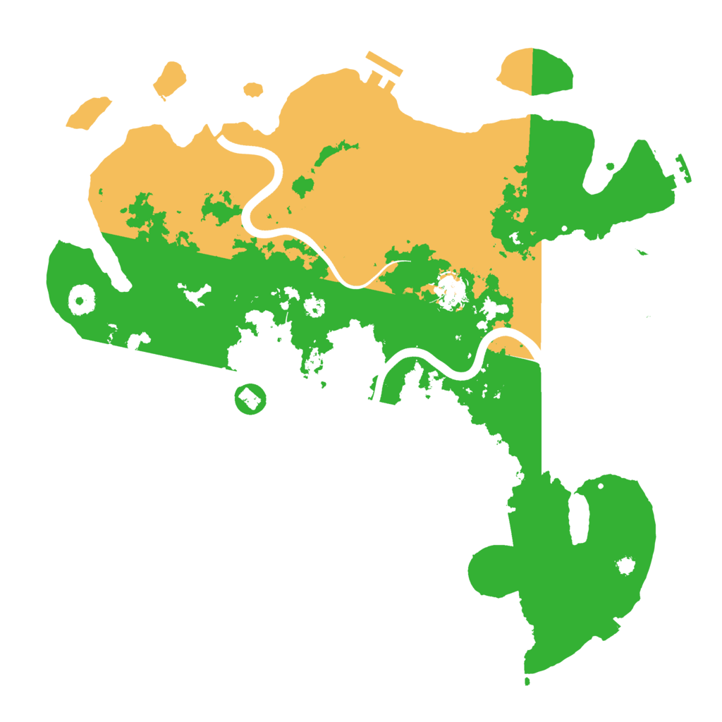 Biome Rust Map: Procedural Map, Size: 3700, Seed: 1342282552