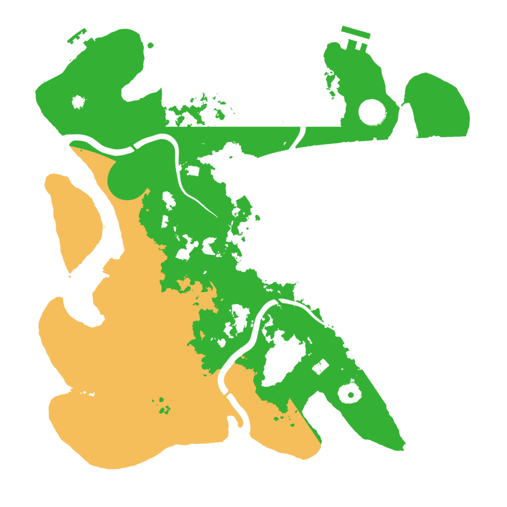 Biome Rust Map: Procedural Map, Size: 3500, Seed: 403634569