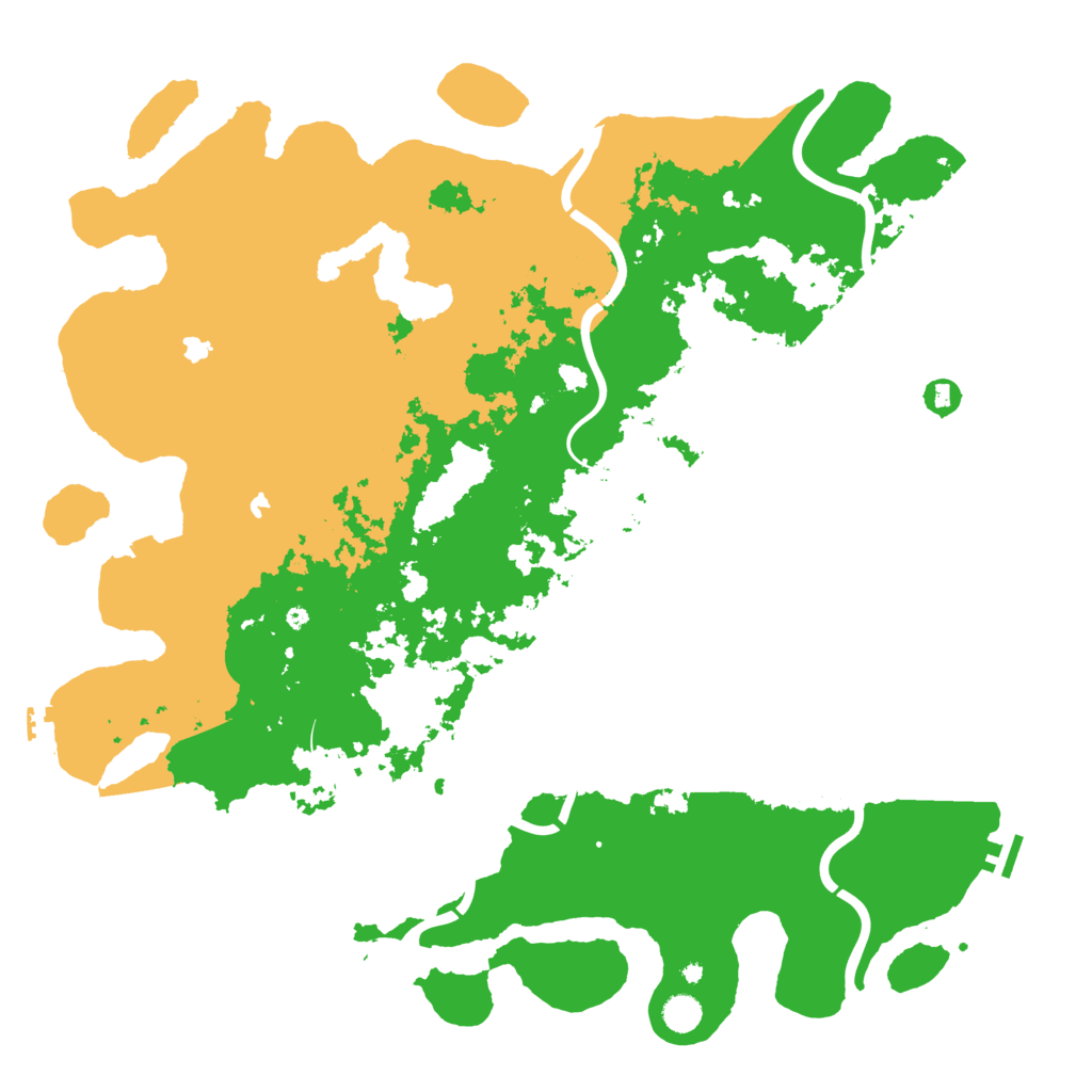 Biome Rust Map: Procedural Map, Size: 5000, Seed: 16384
