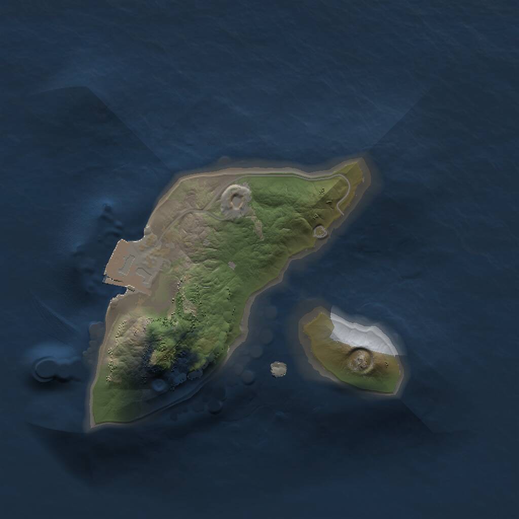 Rust Map: Procedural Map, Size: 1300, Seed: 696969, 1 Monuments