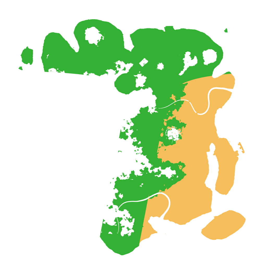 Biome Rust Map: Procedural Map, Size: 3500, Seed: 1776956246