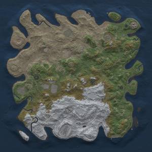 Thumbnail Rust Map: Procedural Map, Size: 4500, Seed: 1911903723, 18 Monuments