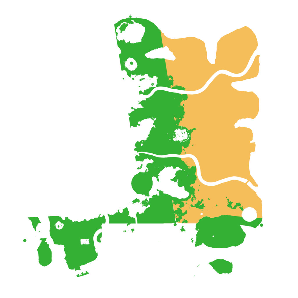 Biome Rust Map: Procedural Map, Size: 3700, Seed: 819169526