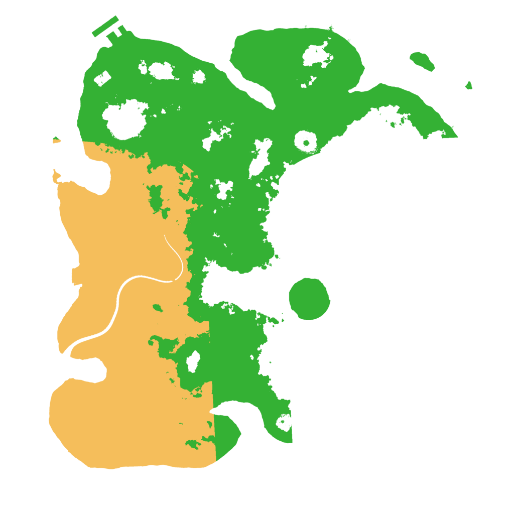 Biome Rust Map: Procedural Map, Size: 3500, Seed: 220201678