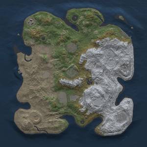 Thumbnail Rust Map: Procedural Map, Size: 3500, Seed: 220201678, 15 Monuments