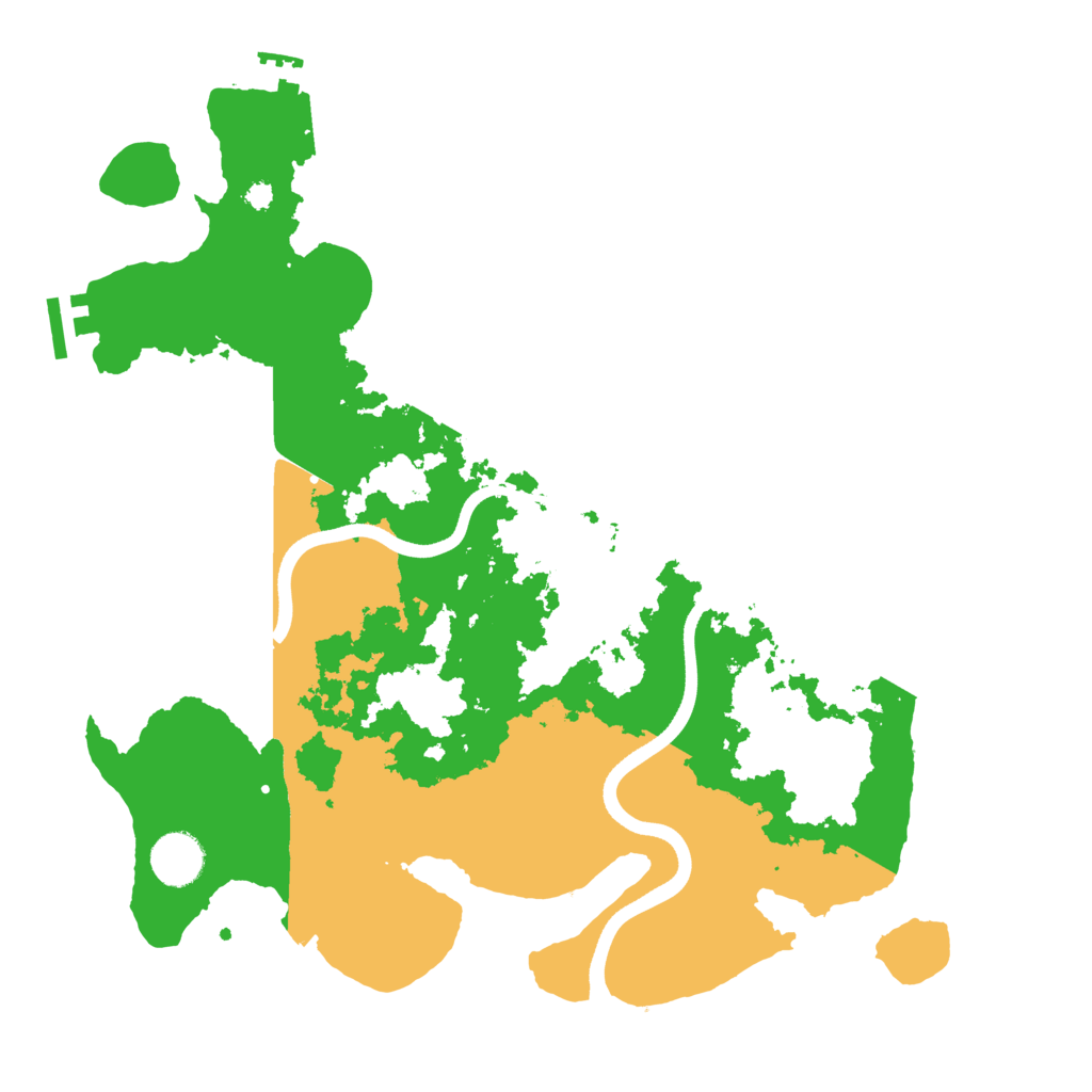 Biome Rust Map: Procedural Map, Size: 3600, Seed: 20203