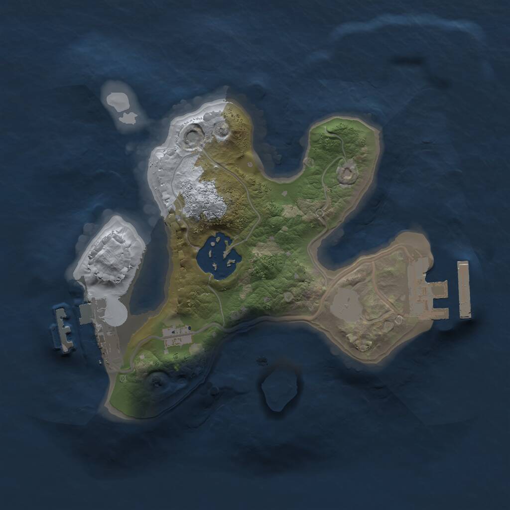 Rust Map: Procedural Map, Size: 1800, Seed: 998963028, 4 Monuments