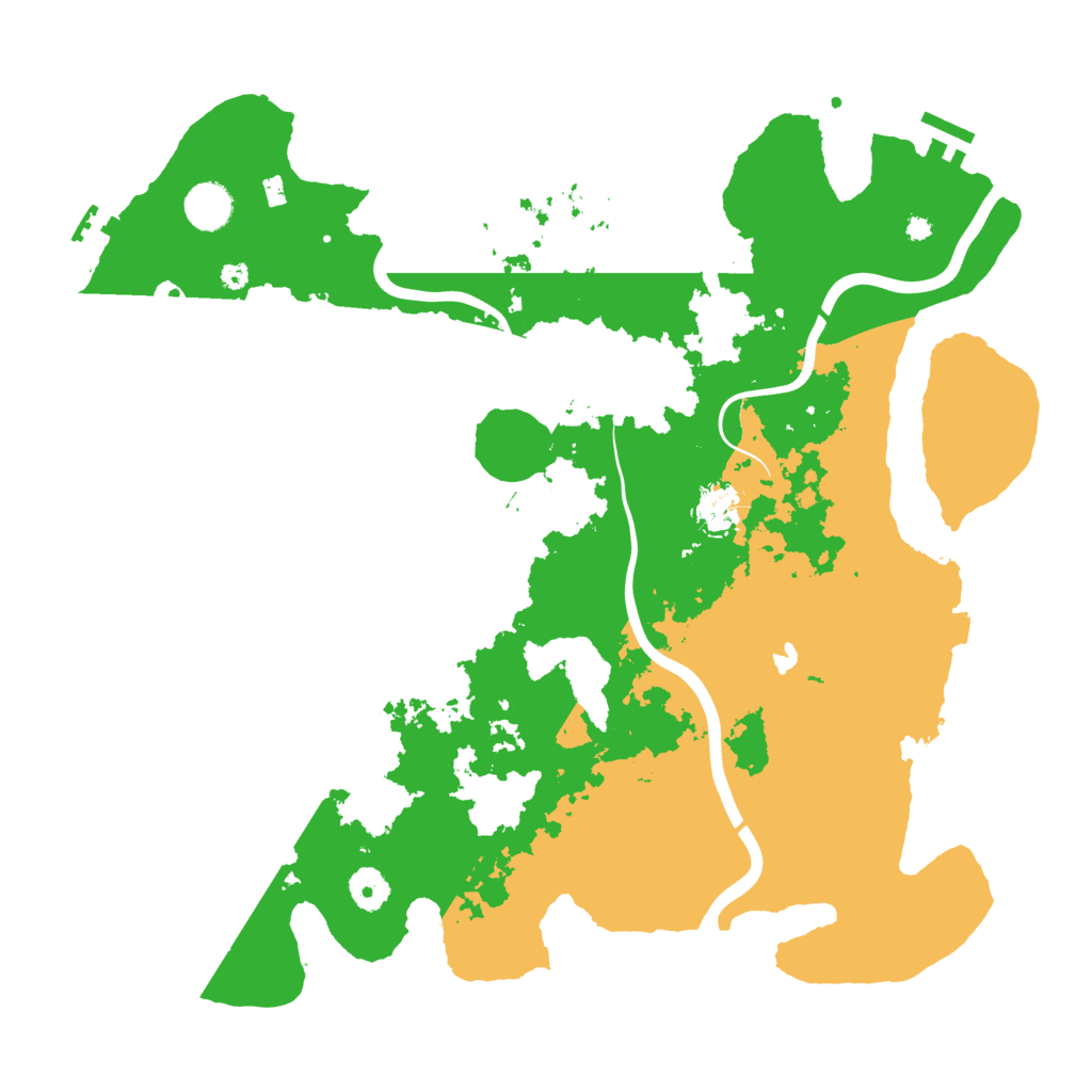 Biome Rust Map: Procedural Map, Size: 4000, Seed: 4256