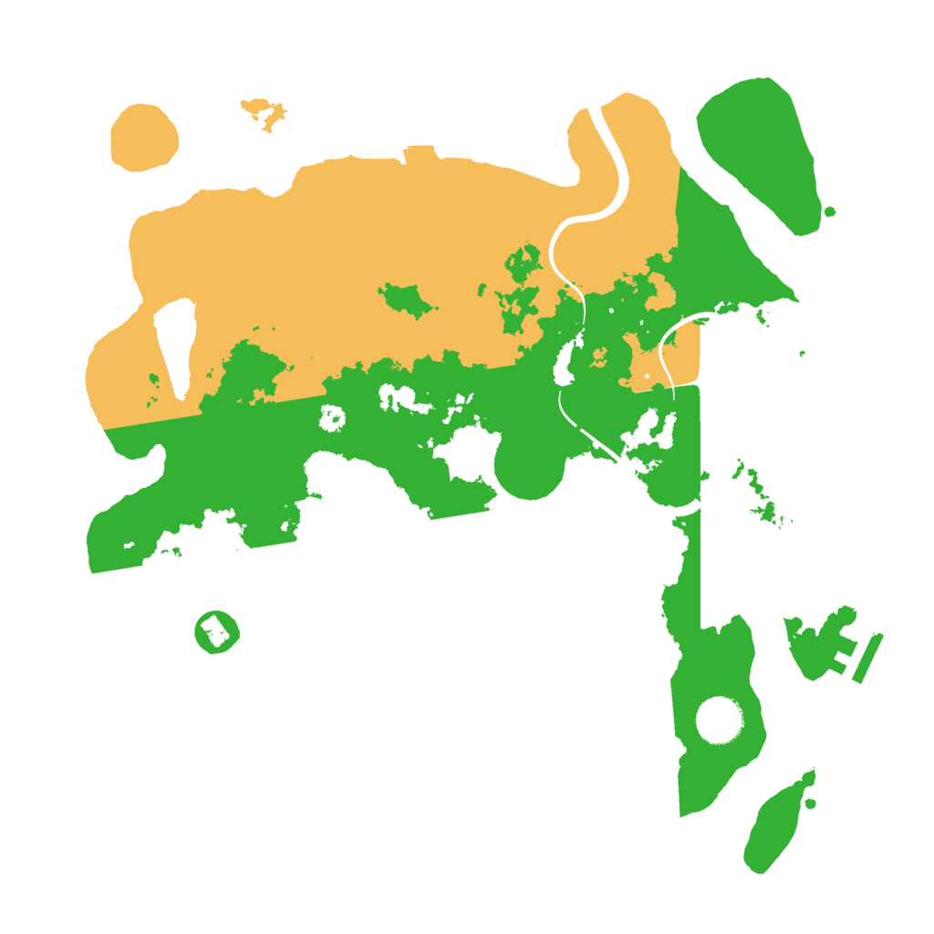 Biome Rust Map: Procedural Map, Size: 3500, Seed: 17354221