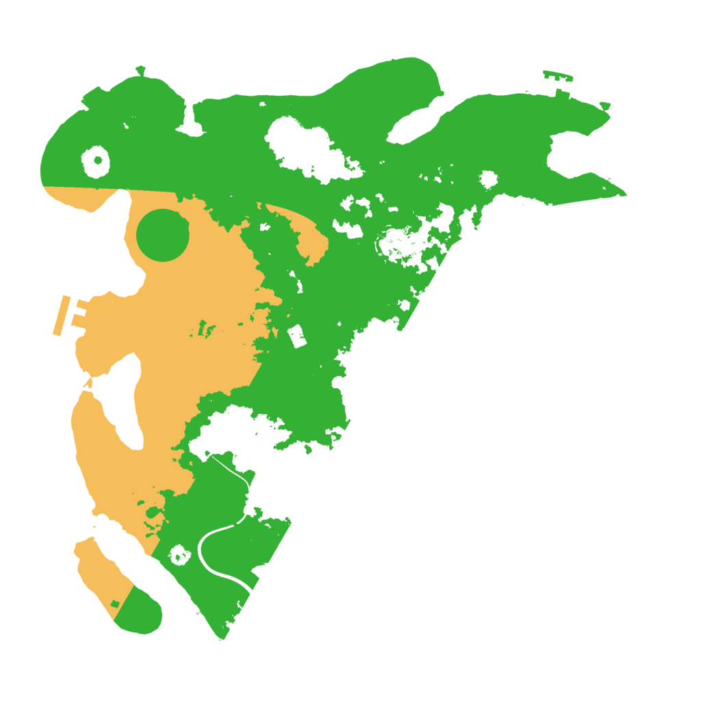 Biome Rust Map: Procedural Map, Size: 3500, Seed: 543673451