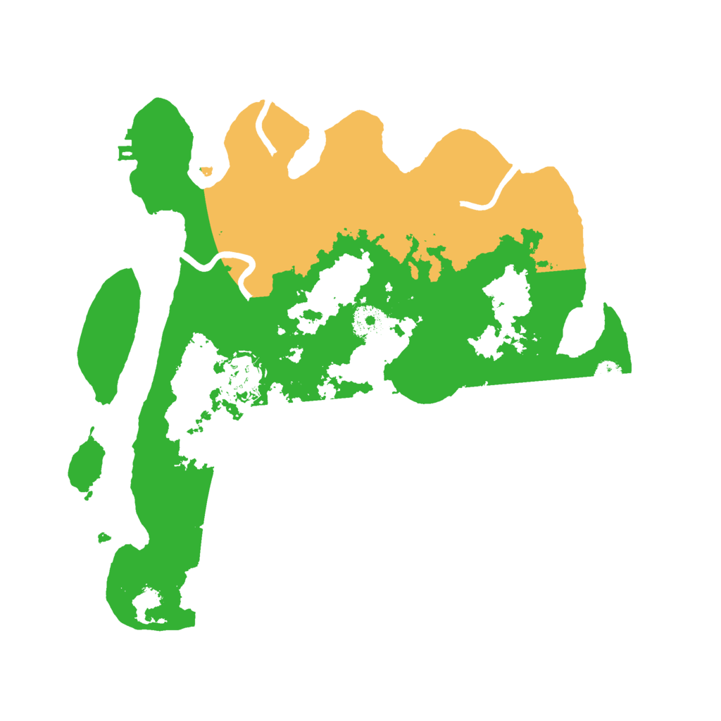 Biome Rust Map: Procedural Map, Size: 3000, Seed: 6028390