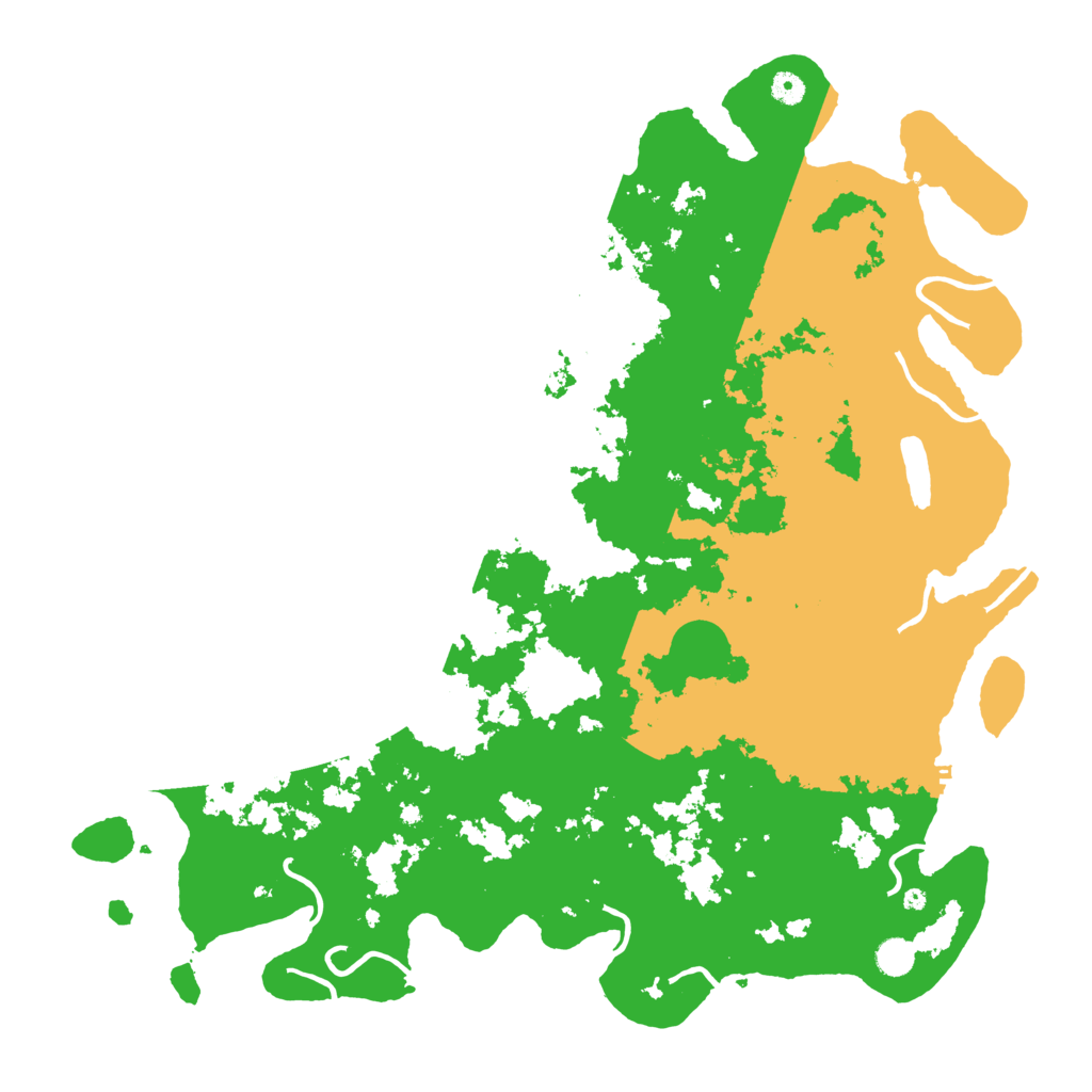 Biome Rust Map: Procedural Map, Size: 5000, Seed: 10969