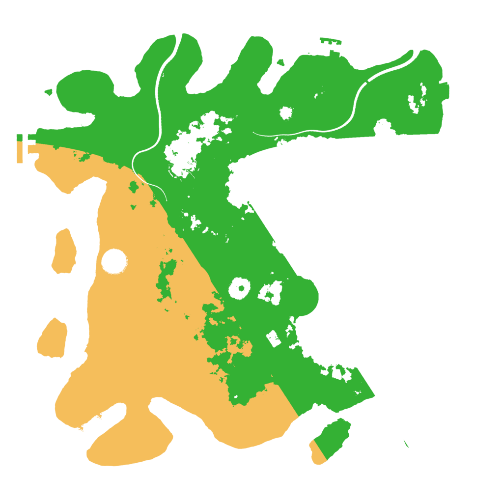 Biome Rust Map: Procedural Map, Size: 3500, Seed: 3443989