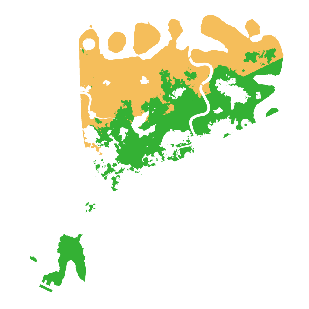 Biome Rust Map: Procedural Map, Size: 4600, Seed: 309269988