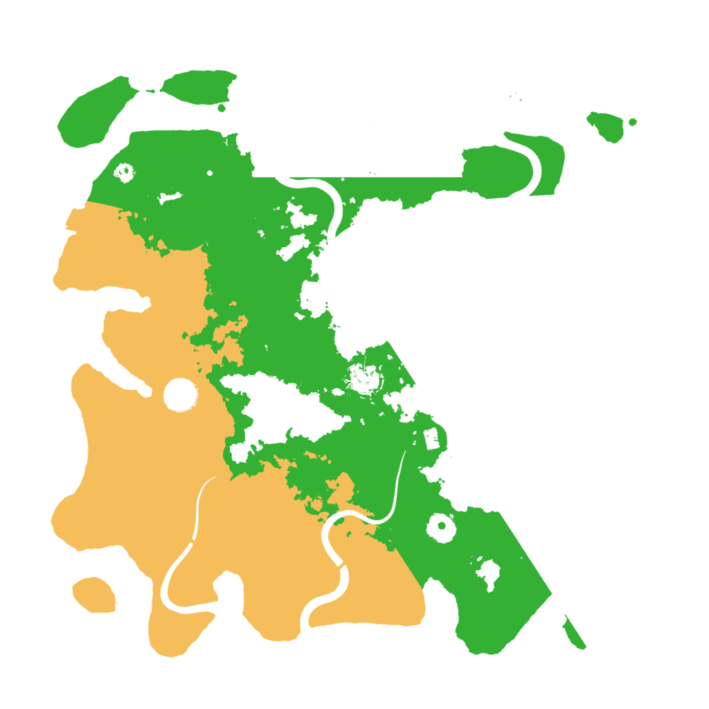 Biome Rust Map: Procedural Map, Size: 3680, Seed: 908418790