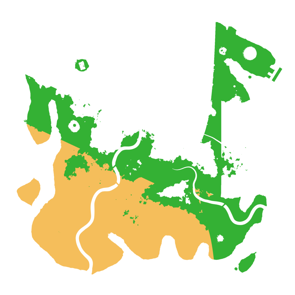 Biome Rust Map: Procedural Map, Size: 3900, Seed: 485