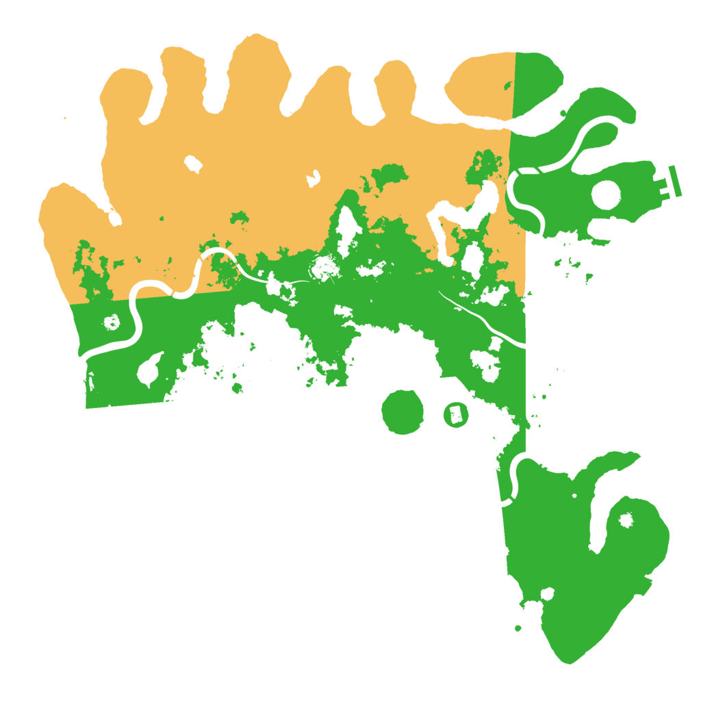Biome Rust Map: Procedural Map, Size: 4500, Seed: 912204100