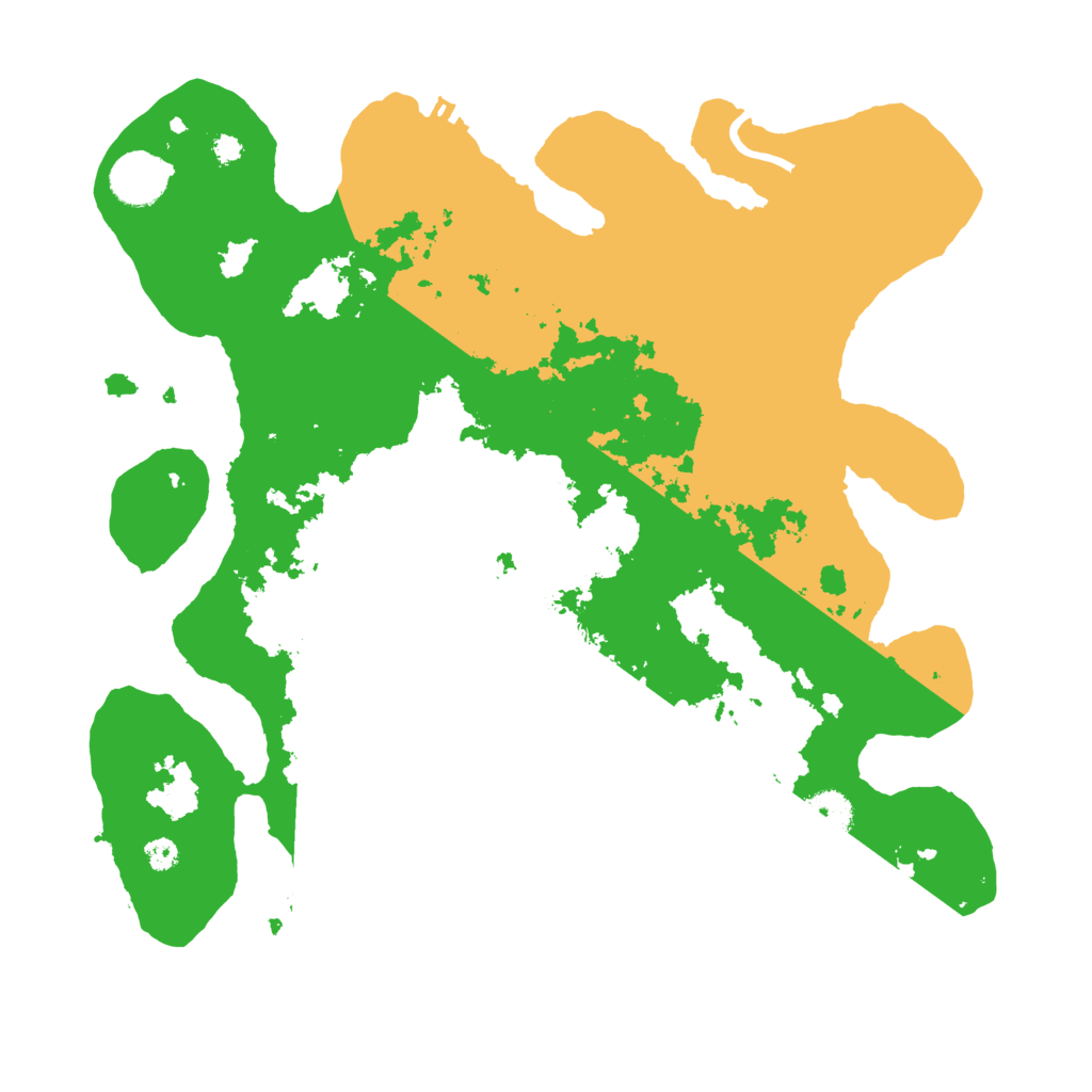 Biome Rust Map: Procedural Map, Size: 3500, Seed: 528737437