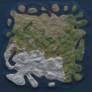 Thumbnail Rust Map: Procedural Map, Size: 4500, Seed: 114130147, 18 Monuments