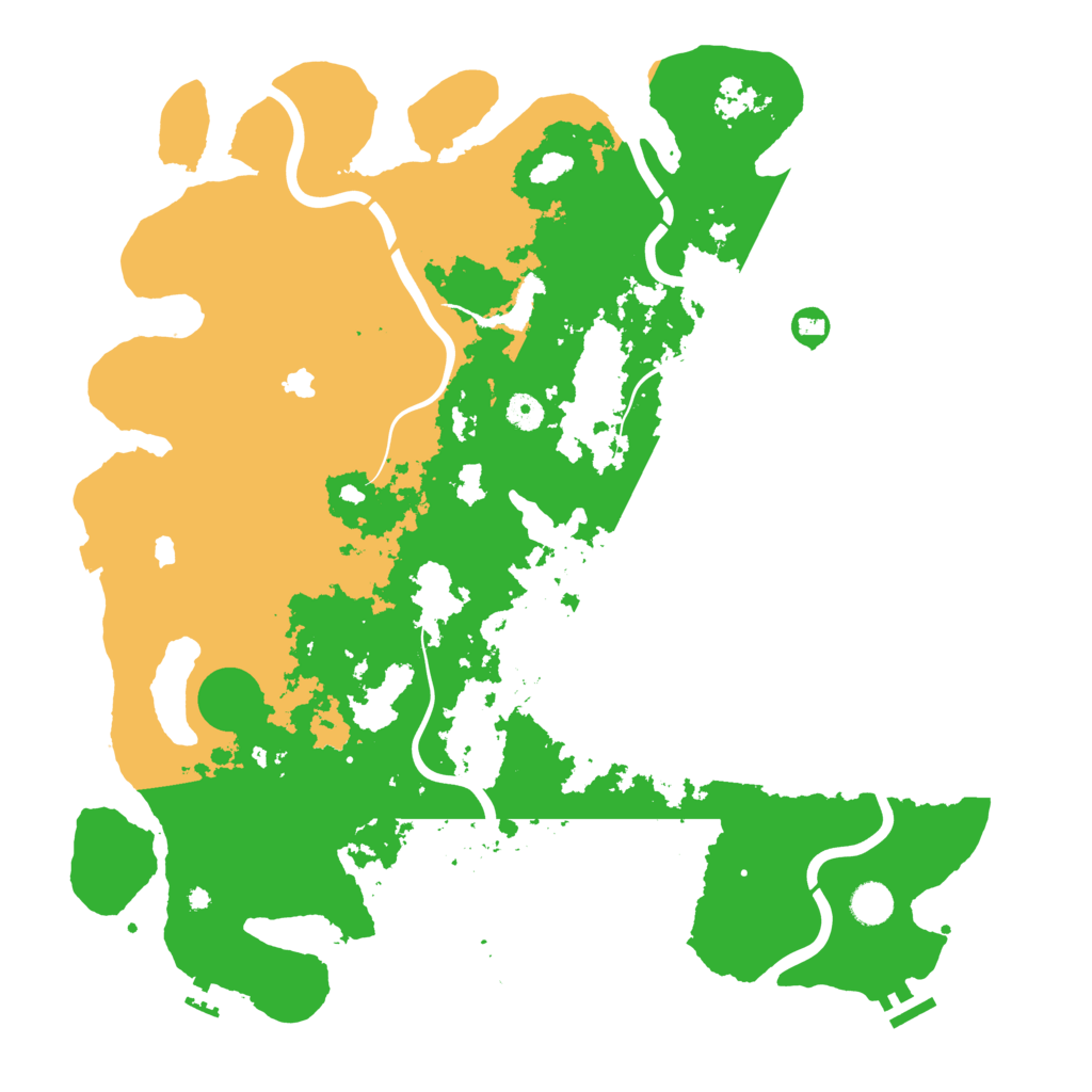 Biome Rust Map: Procedural Map, Size: 4500, Seed: 1232477492