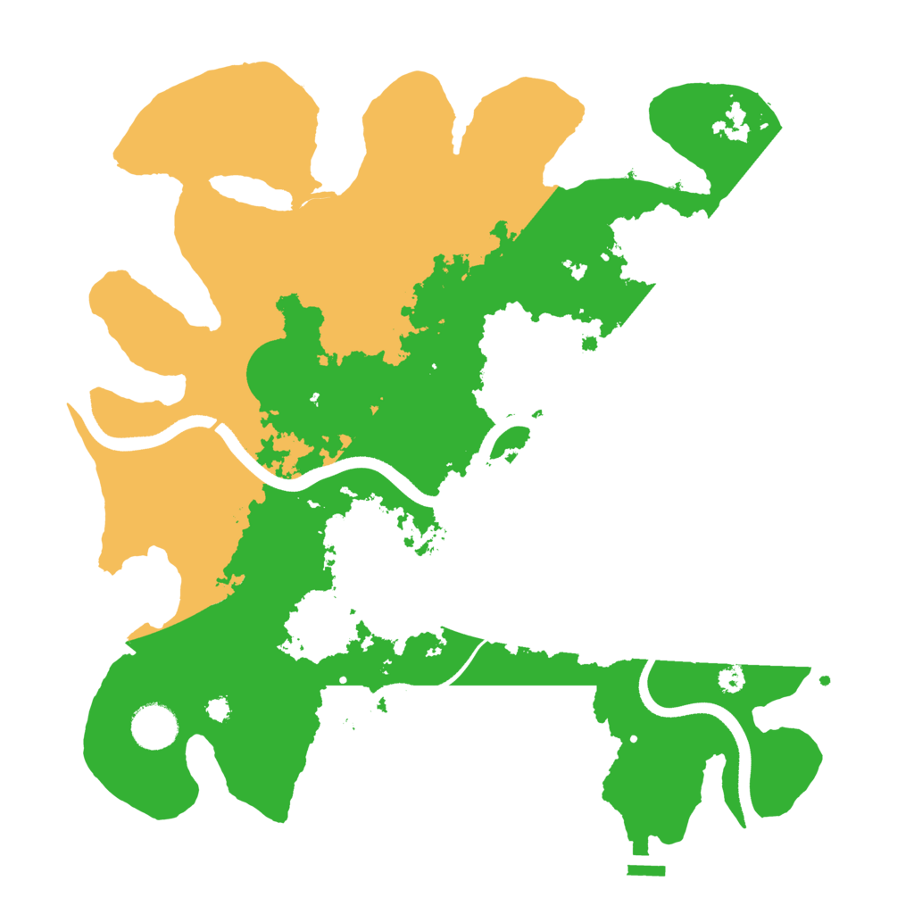Biome Rust Map: Procedural Map, Size: 3500, Seed: 779556619