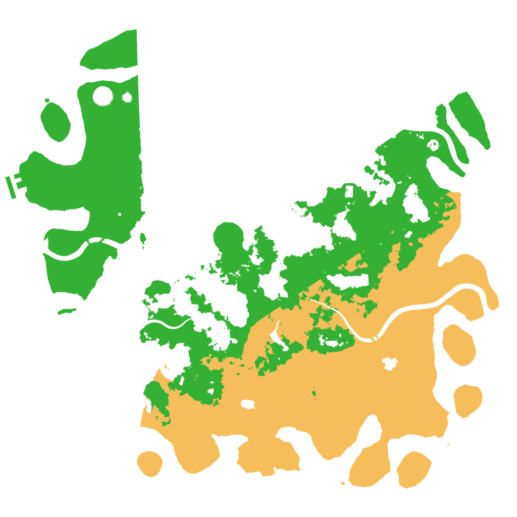 Biome Rust Map: Procedural Map, Size: 4600, Seed: 87985896