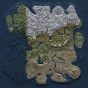 Thumbnail Rust Map: Procedural Map, Size: 4250, Seed: 831214801, 14 Monuments