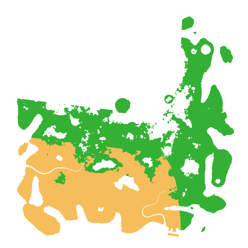 Biome Rust Map: Procedural Map, Size: 4500, Seed: 232311789