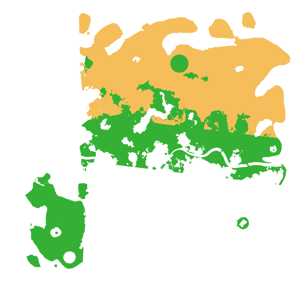 Biome Rust Map: Procedural Map, Size: 4500, Seed: 2110