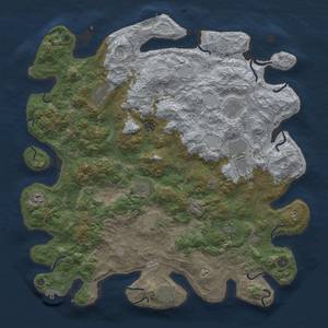 Thumbnail Rust Map: Procedural Map, Size: 4750, Seed: 992201830, 17 Monuments