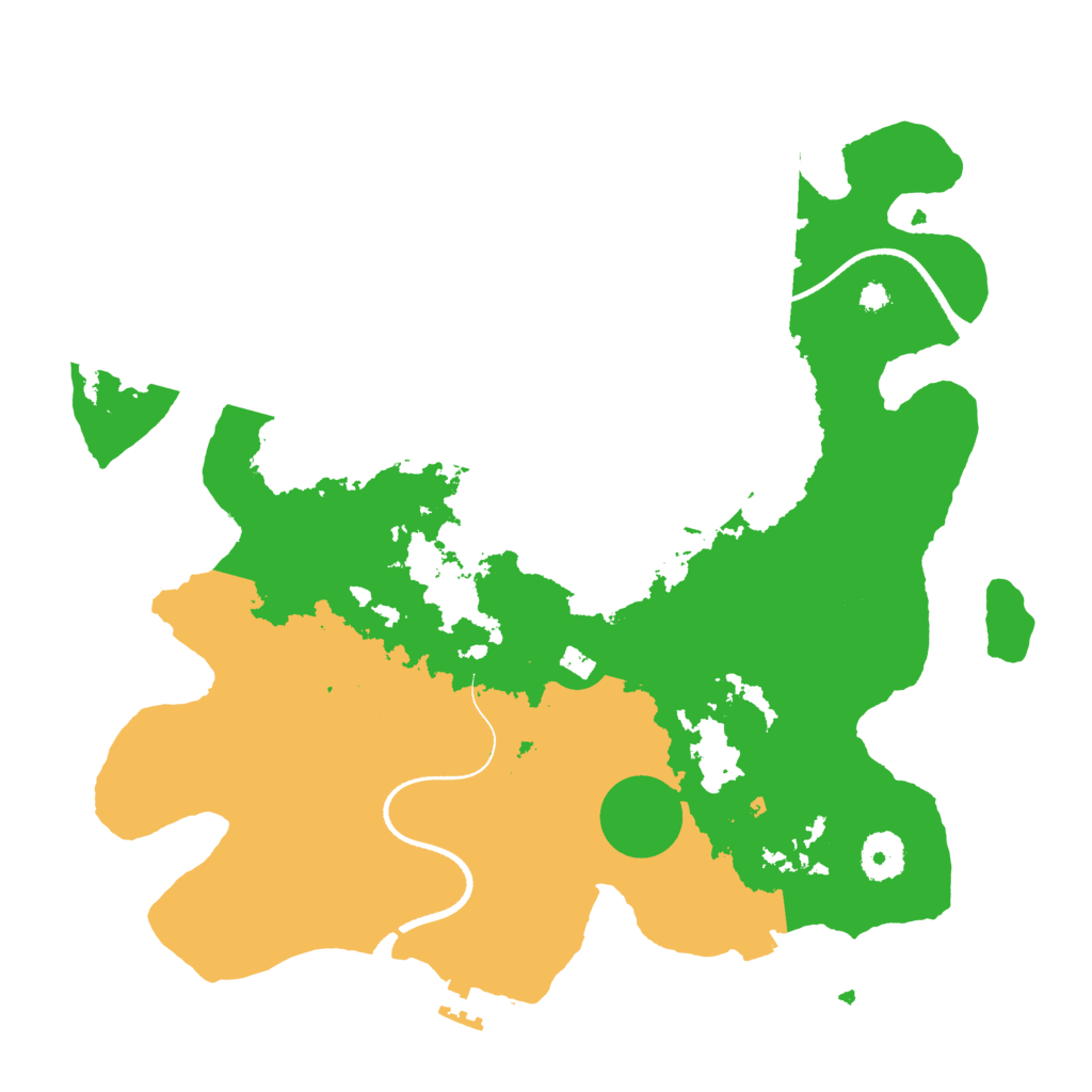 Biome Rust Map: Procedural Map, Size: 3500, Seed: 113010260