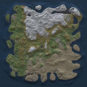 Thumbnail Rust Map: Procedural Map, Size: 4500, Seed: 1310972292, 18 Monuments