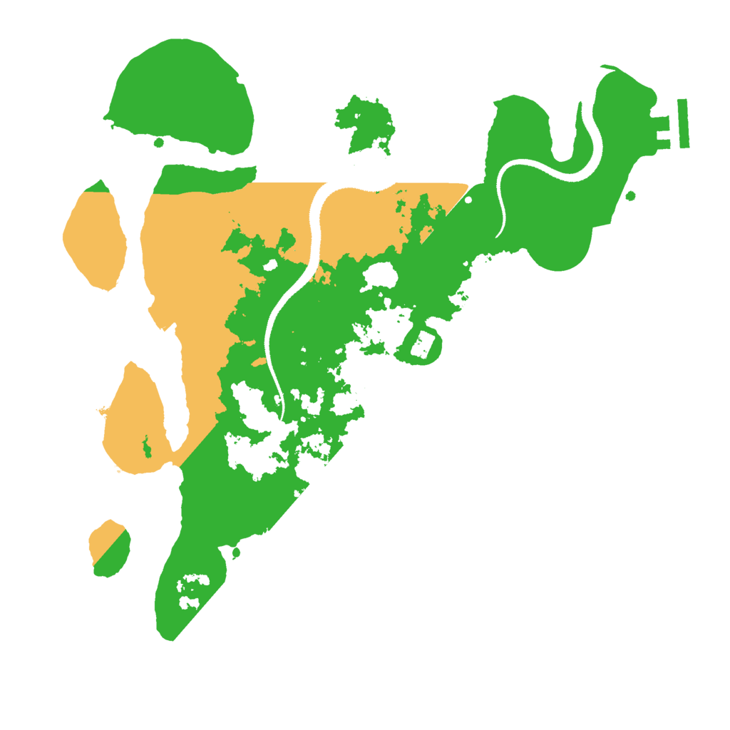 Biome Rust Map: Procedural Map, Size: 3000, Seed: 17158