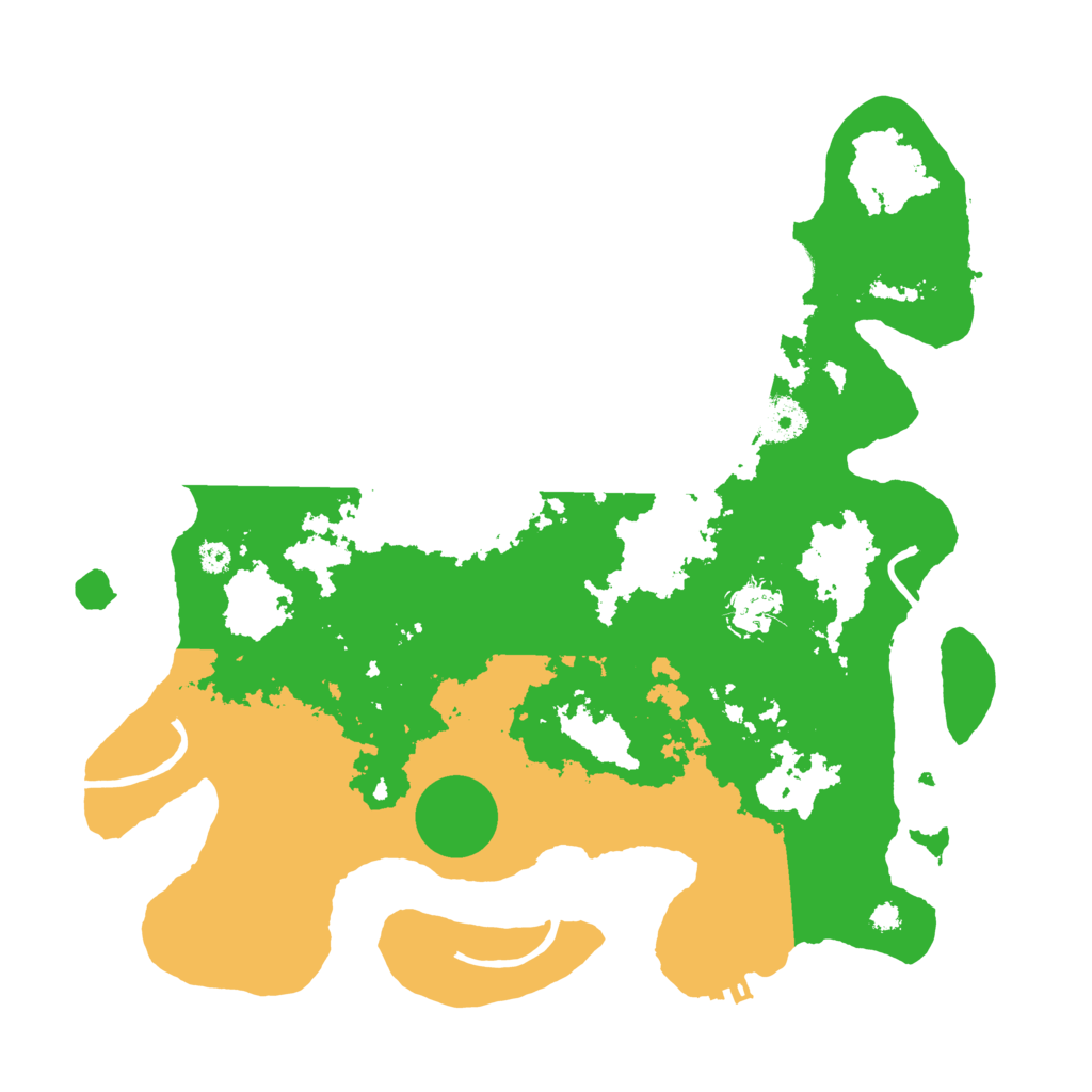 Biome Rust Map: Procedural Map, Size: 3500, Seed: 760429373