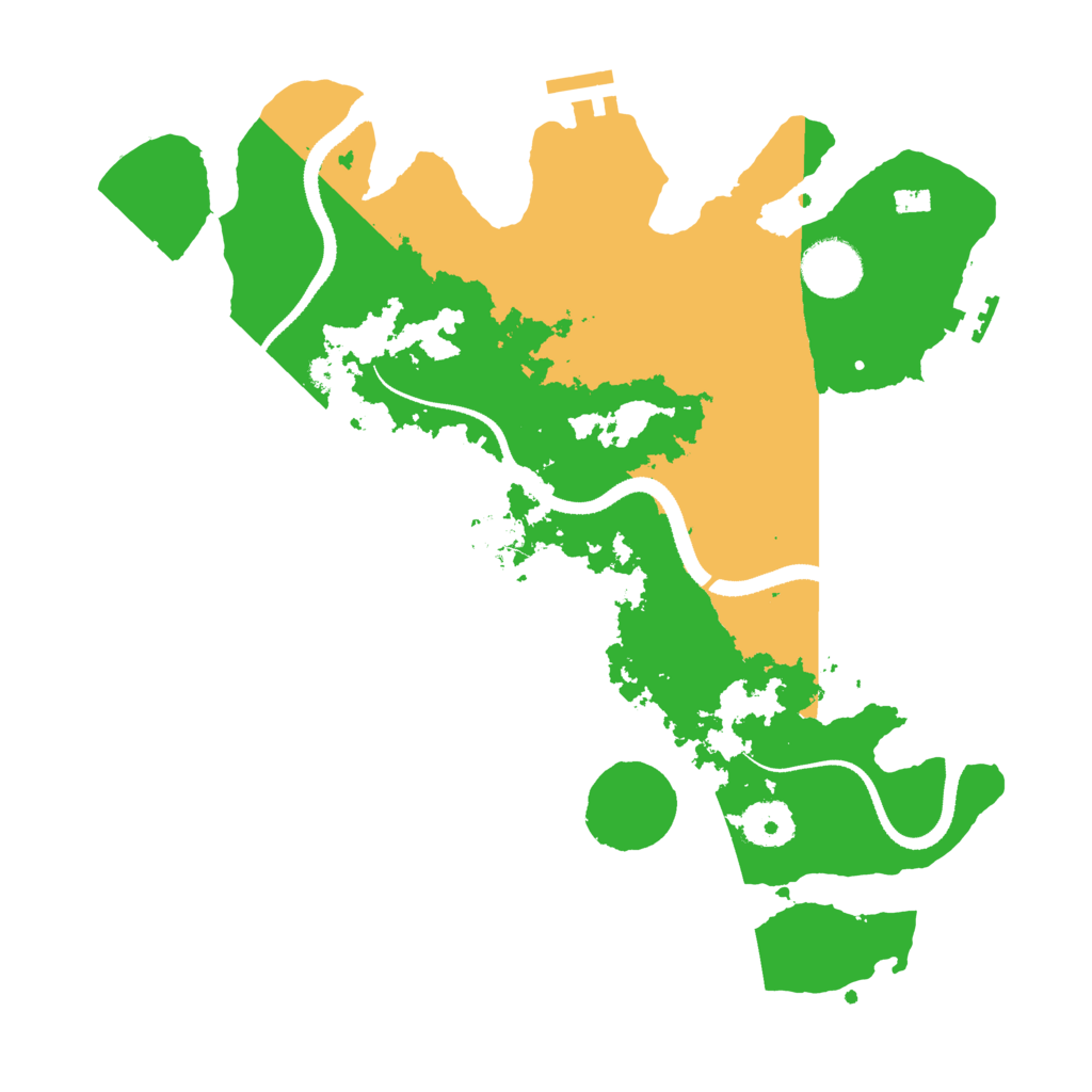 Biome Rust Map: Procedural Map, Size: 3300, Seed: 2064806487