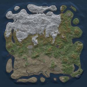 Thumbnail Rust Map: Procedural Map, Size: 4800, Seed: 1073922783, 18 Monuments