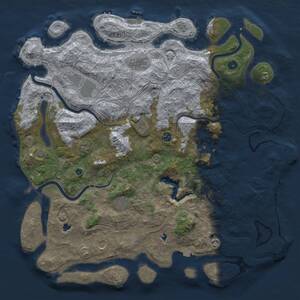 Thumbnail Rust Map: Procedural Map, Size: 4800, Seed: 1073922783, 15 Monuments