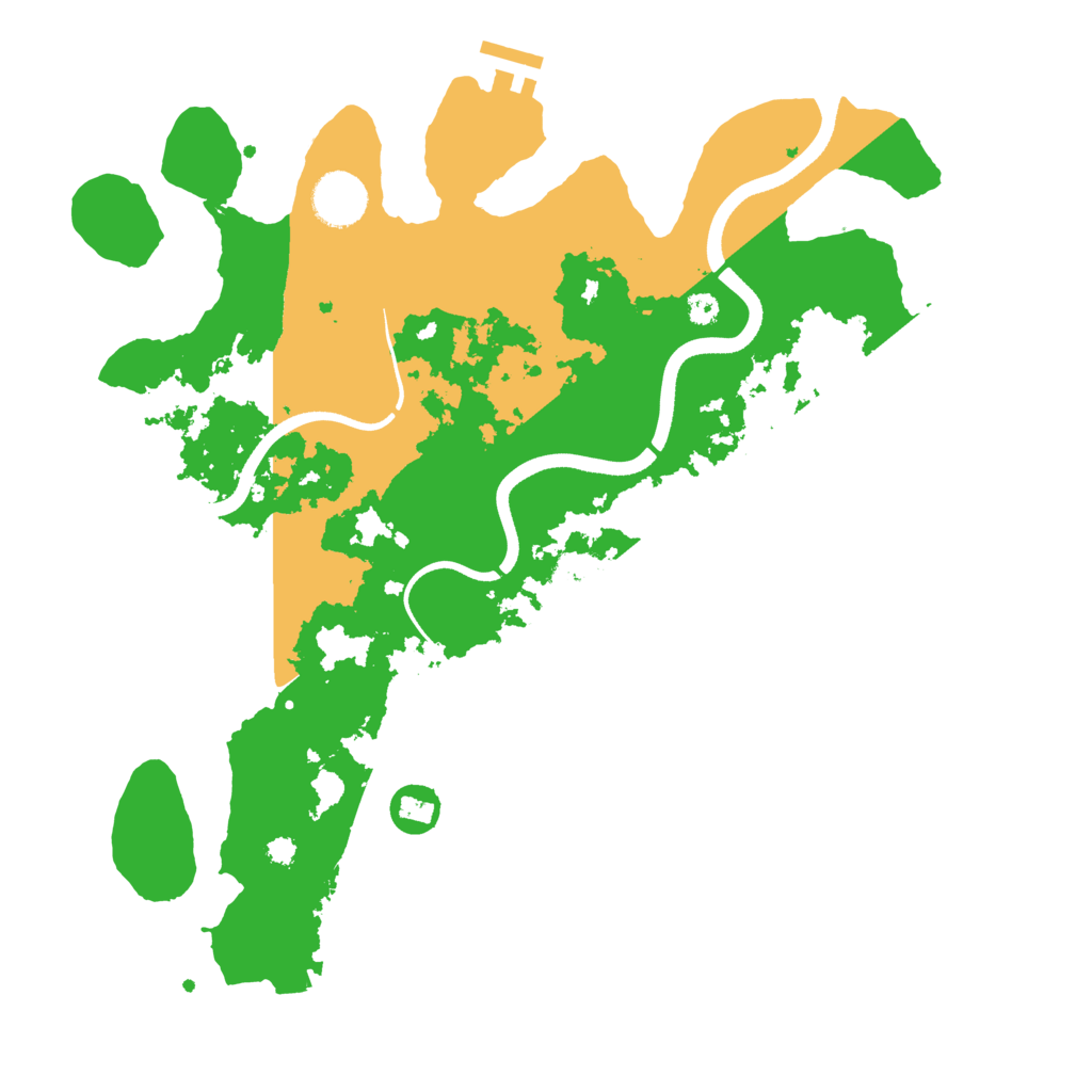 Biome Rust Map: Procedural Map, Size: 3500, Seed: 31436345