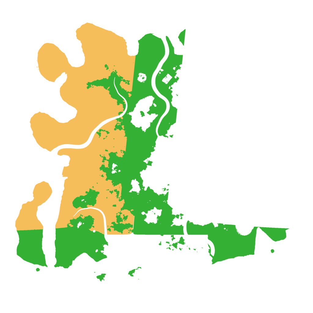 Biome Rust Map: Procedural Map, Size: 3500, Seed: 75627775